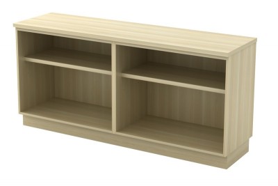 Dual Open Shelf Low Cabinet