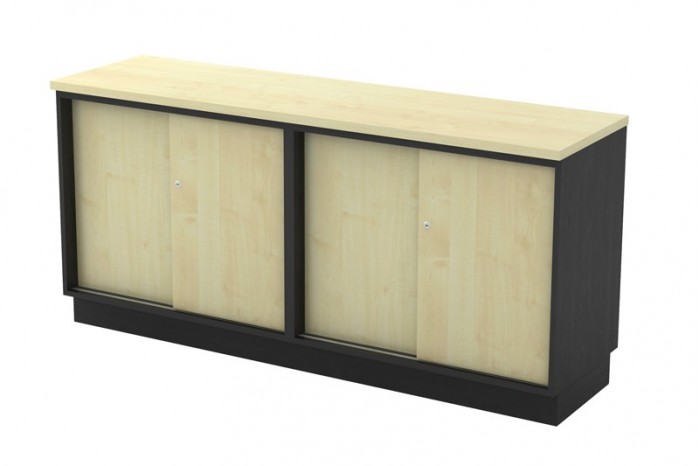 Dual Sliding Door Low Cabinet - Shelton Mart | Office Furniture ...