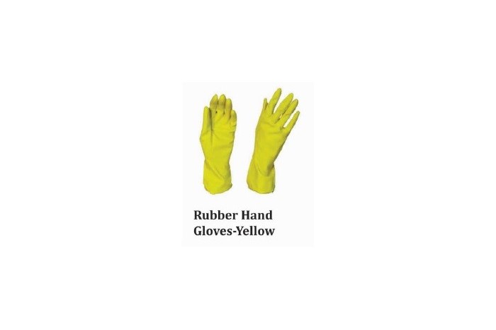 Rubber Hand Gloves - Yellow