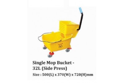 Single Mop Bucket - 32L (Side Press)