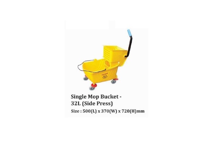 Single Mop Bucket - 32L (Side Press)