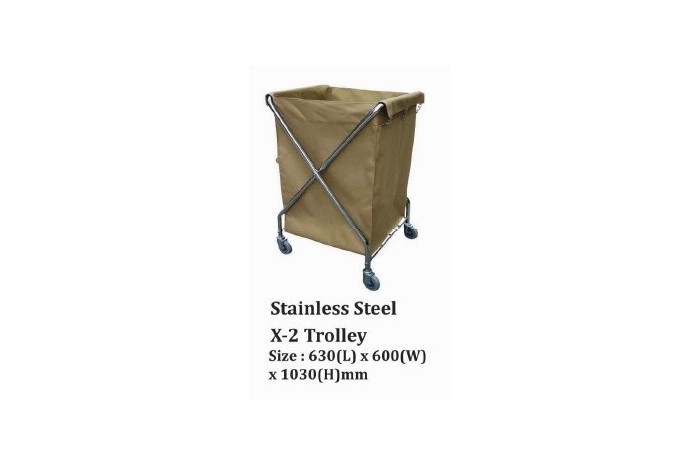 Stainless Steel X-2 Trolley