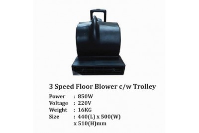 3 Speed Floor Blower c/w Trolley