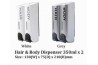 Hair & Body Dispenser 350ml x 2