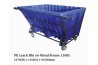 PE Leach Bin cw Metal Frame 1100L