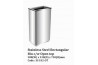 Stainless Steel Rectangular Bin c/w Open Top