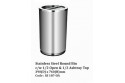 Stainless Steel Round Bin c/w 1/2 Open & 1/2 Ashtray Top