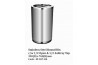 Stainless Steel Round Bin c/w 1/2 Open & 1/2 Ashtray Top