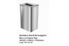 Stainless Steel Rectangular Bin c/w Open Top