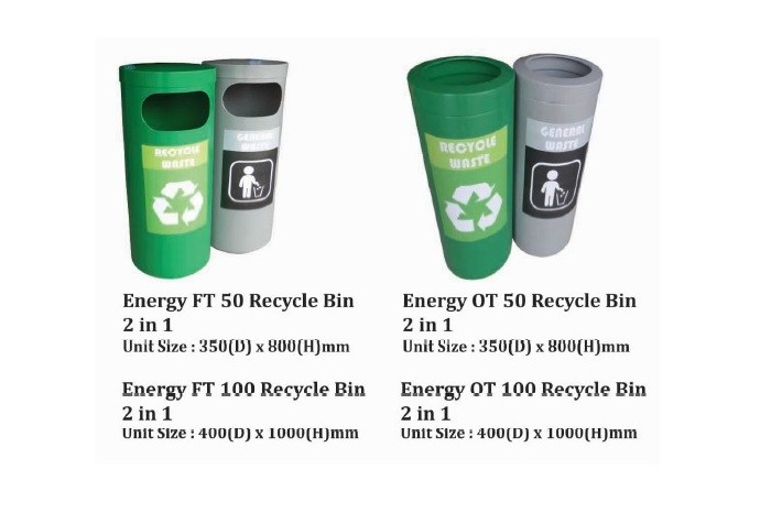 Energy Recycle Bin 2 in 1