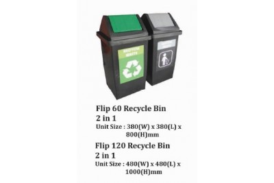 Flip Recycle Bin 2 in 1