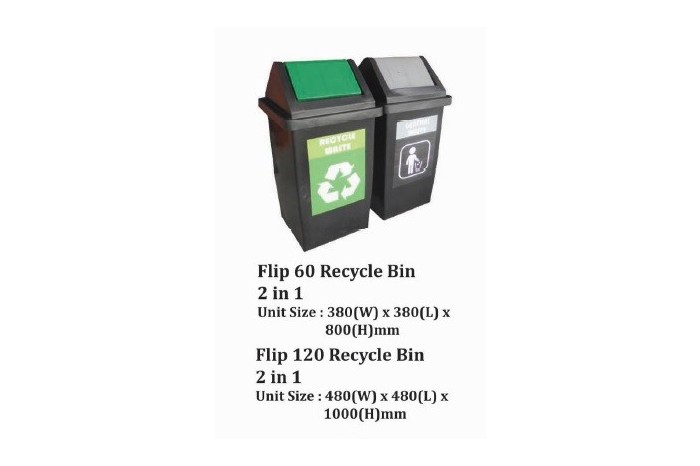 Flip Recycle Bin 2 in 1