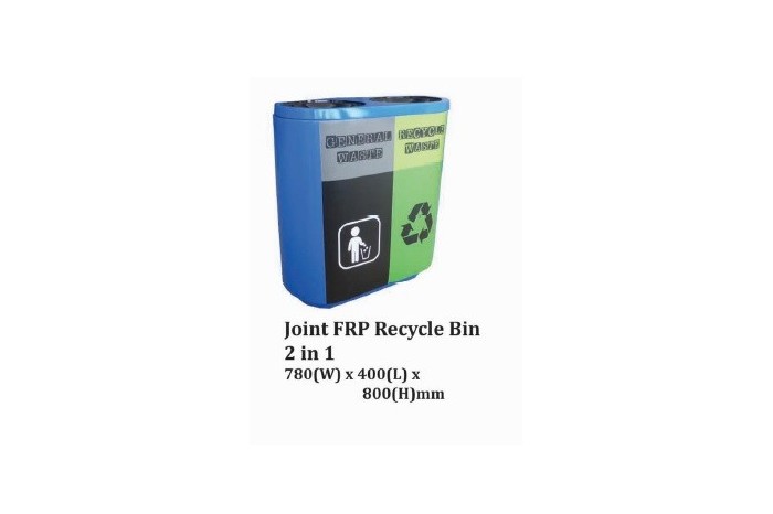 Joint FRP Recycle Bin 2 in 1