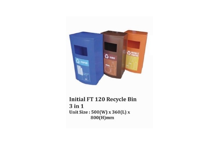 Initial FT 120 Recycle Bin 3 in 1