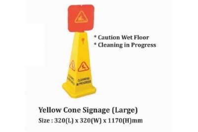 Yellow Cone Signage (Large)