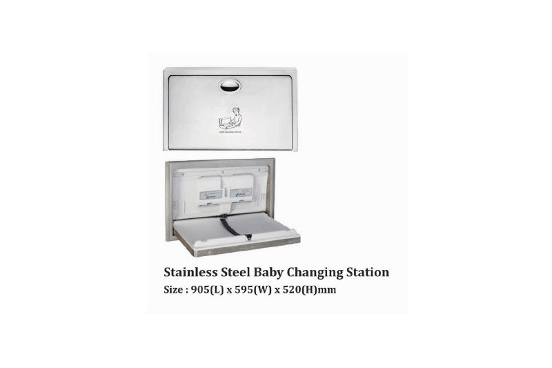 stainless steel baby changing station