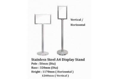 Stainless Steel A3 Display Stand