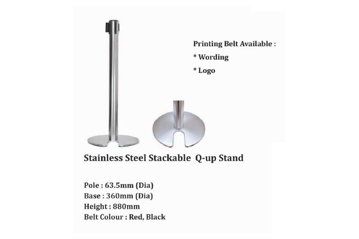 Stainless Steel Stackable Q-up Stand