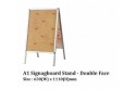 A1 Stainless Steel Signboard Stand - Double Face