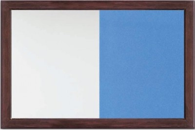 Deluxe Wooden Framed Dual Notice Board