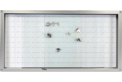 Sliding Glass Cabinet With Key Panel