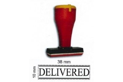 Red Rubber Stock Stamp