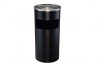 Stainless Steel Bin Round c/w Ashtray Top (Black Electroplated)