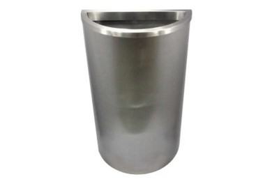 Stainless Steel Bin Semi Round c/w Open Top