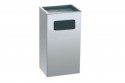 Stainless Steel Bin Rectangular c/w Ashtray Top