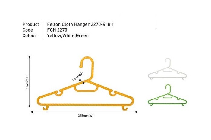 Cloth Hanger 2270 – 4 in 1