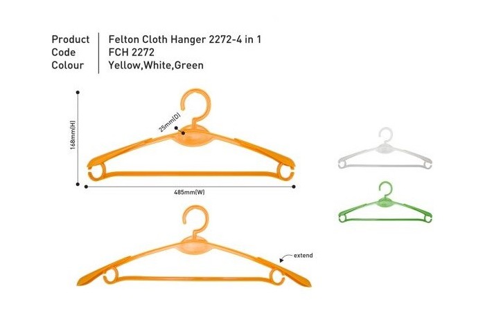 Cloth Hanger 2272 – 4 in 1