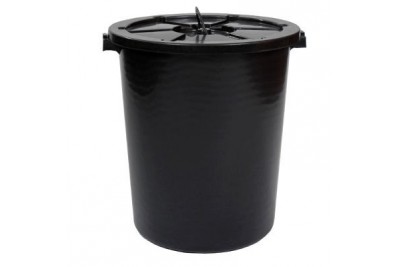 26 Gallon Heavy Duty Pail with Cover (Black)