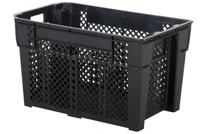 Industrial Stackable Basket - Black