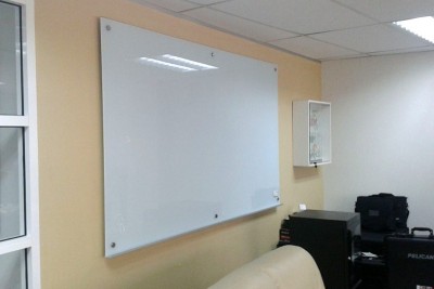 6mm Tempered Glass Whiteboard - Non Magnetic