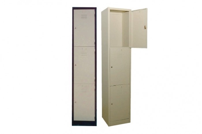 3 Compartment Steel Locker