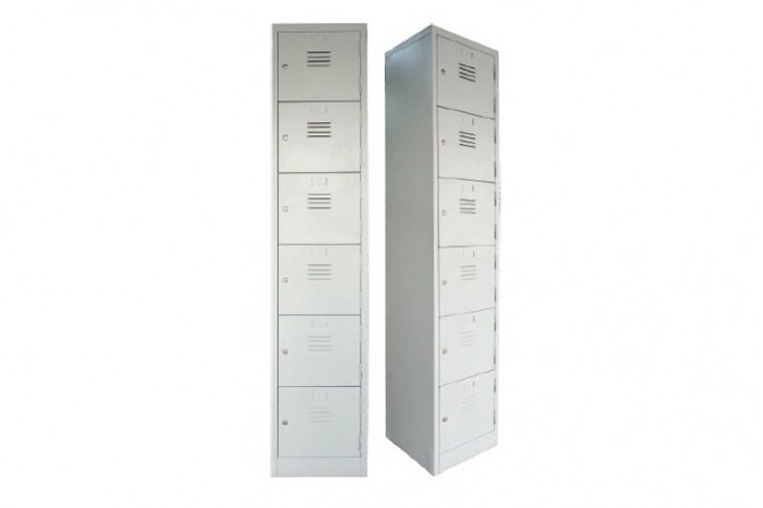 6 Compartment Steel Locker