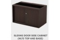 Sliding Door Side Cabinet (W/O Top and Base)