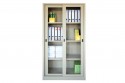 Full Height Cupboard with Glass Sliding Door c/w 3 Adjustable Shelf (ECONOMY)