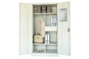 Full Height Wardrobe with Steel Swinging Door c/w 3 Shelves, 1 Drawer, 1 H.Bar & 1 Mirror (ECONOMY)