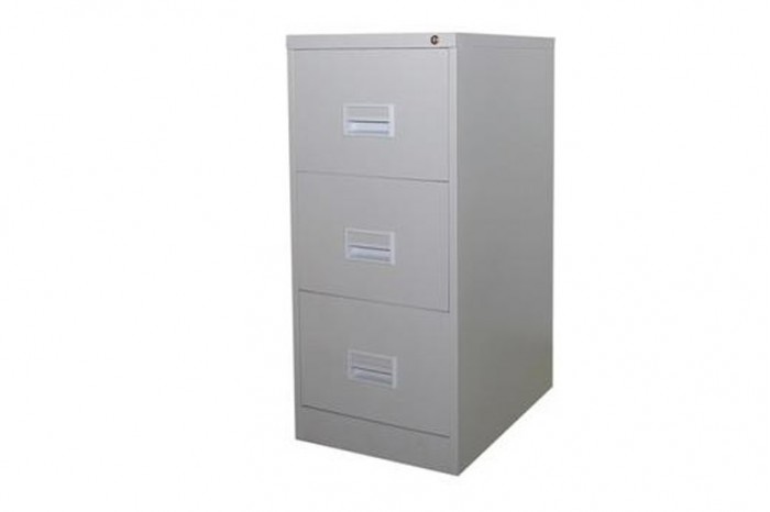 3 Drawer Filling Cabinet With Recess Handle c/w Ball Bearing Slide