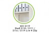 Accessories - Shelf S110/111/116/119  c/w 4 Clip (ECONOMY)