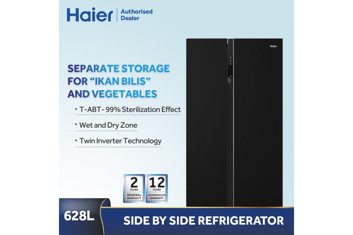 Haier Fridge 2-Door (BIG CAPACITY) Side-by-Side Series (REFRIGERATOR)