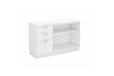 OPEN SHELF + FIXED PEDESTAL 2D1F