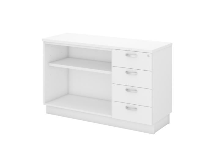 OPEN SHELF + FIXED PEDESTAL 4D