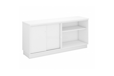 OPEN SHELF + SLIDING DOOR LOW CABINET