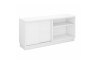 OPEN SHELF + SLIDING DOOR LOW CABINET