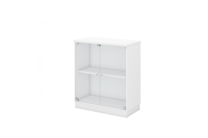 SWINGING GLASS DOOR LOW CABINET